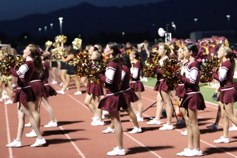 Pahrump Valley High School Spirit Leaders Energize Crowd at Football Season Opener