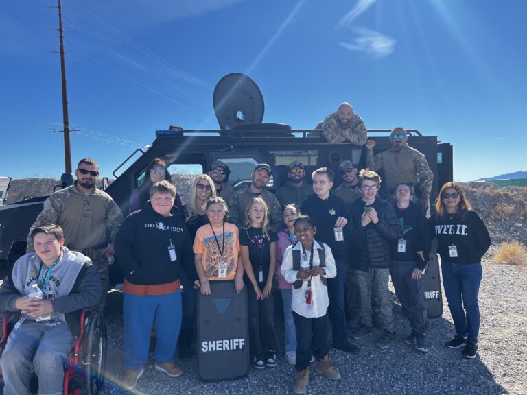 Rosemary Clarke Middle School Special Education Students Enjoy an Action-Packed Field Day at Nye County Sheriff’s Office